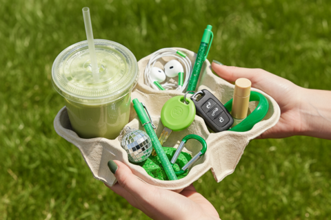 Cup Tray with Matcha